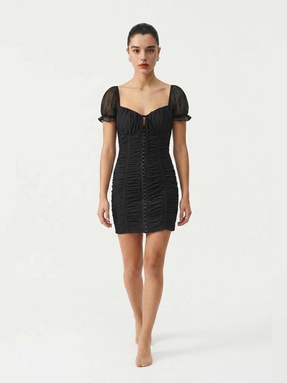Privy - Privately Privileged ruched hook and eye dress